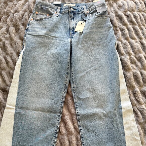 Levi’s Baggy Dad Pieced Jeans – Mixed Bag | NWT | Women’s 28x30 - Picture 5 of 15